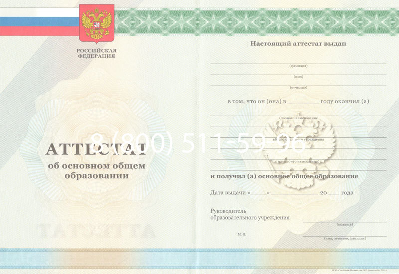 Купить Аттестат за 9 класс 2011-2013 годов в Нижнекамске Купить Аттестат за 9 класс 2011-2013 годов в Нижнекамске