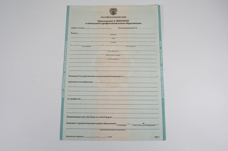 Диплом о начальном образовании  2010-2024 годов в Нижнекамске