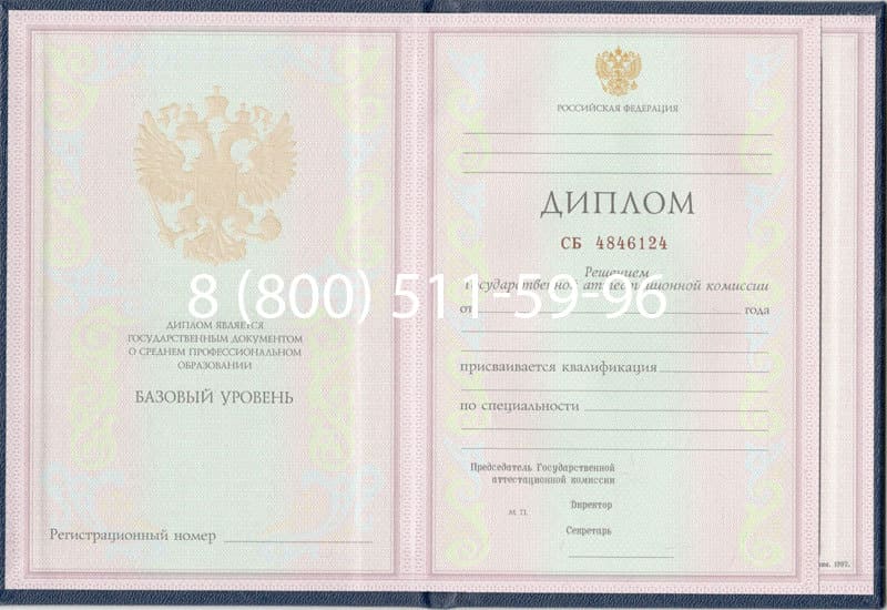 Купить Диплом техникума 1997-2002 годов в Нижнекамске Купить Диплом техникума 1997-2002 годов в Нижнекамске